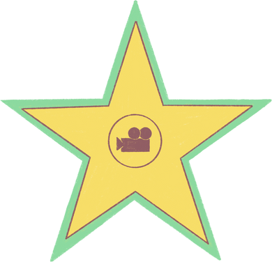Sketchy Textured Hollywood Star